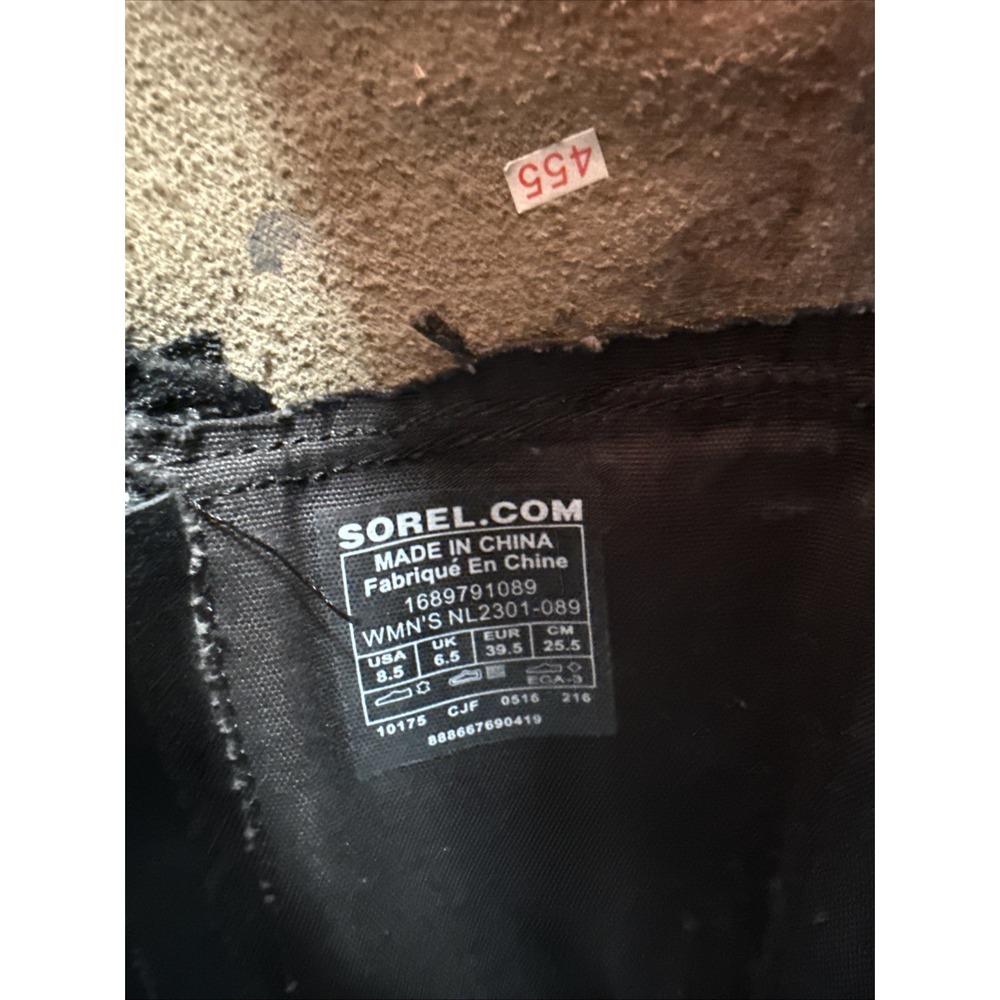 Sorel Womens Addington Distressed Gray Leather Tall Heeled Boot Size 8.5 Fall - Picture 8 of 9